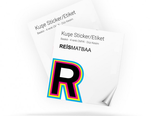 Kuşe Sticker / Etiket