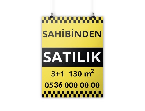 Satılık/Kiralık Afiş